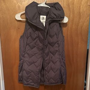 Women's Gray Quilted Vest